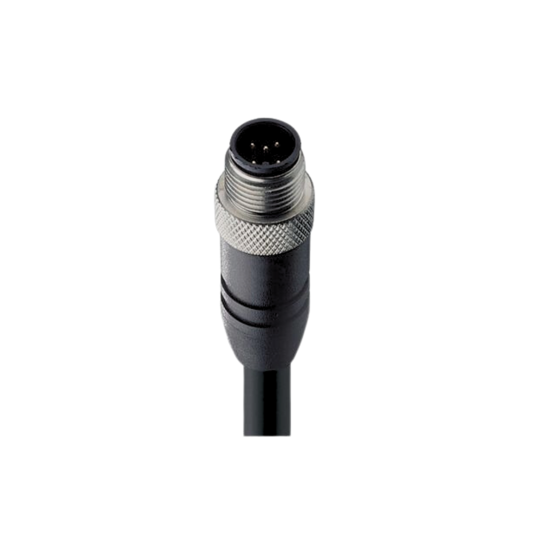 M12 A-coded Male PUR Black CANopenDeviceNet